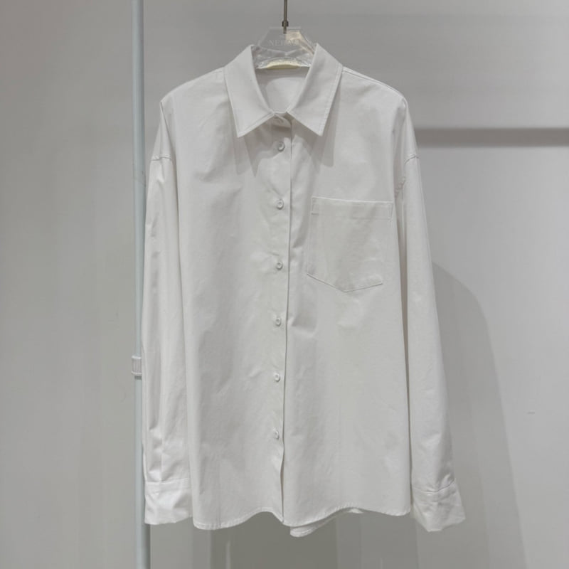 Neroli36 - Korean Women Fashion - #momslook - Heavy Cotton Shirt - 2