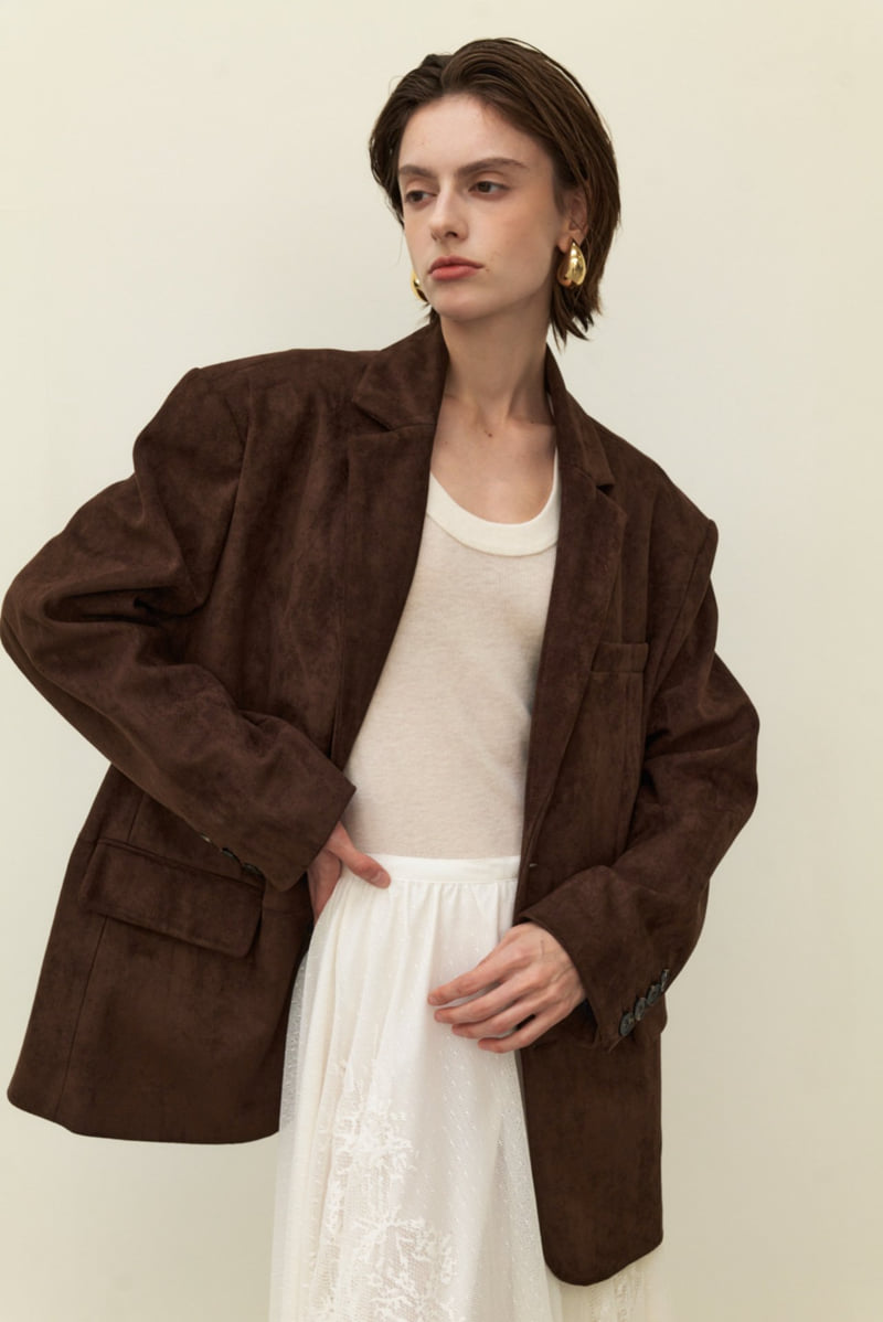 Neroli36 - Korean Women Fashion - #womensfashion - M Valen Suede Jacket - 4