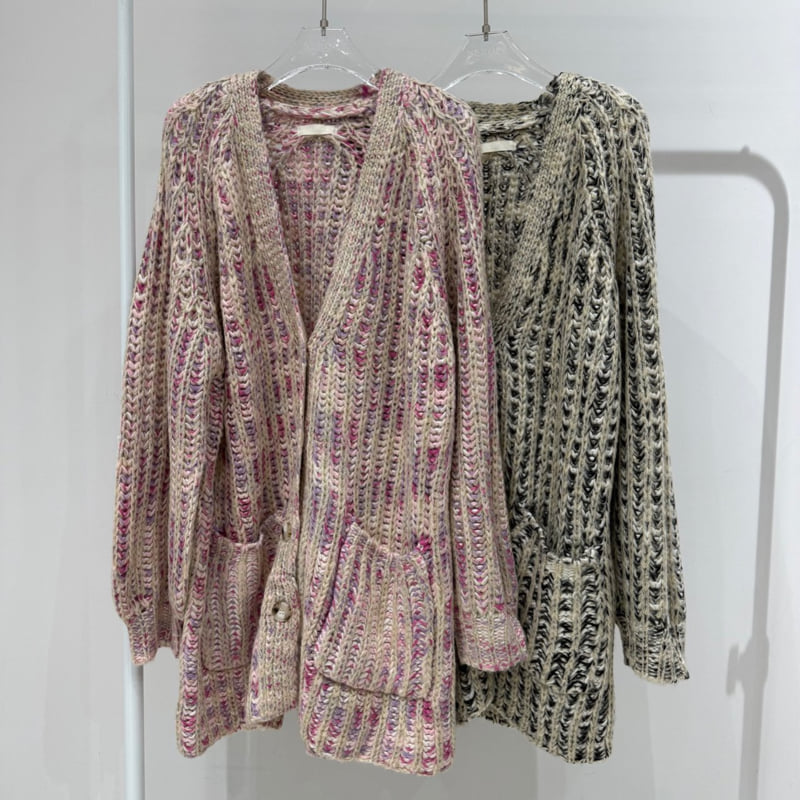 Neroli36 - Korean Women Fashion - #momslook - M Pearl Mix Cardigan