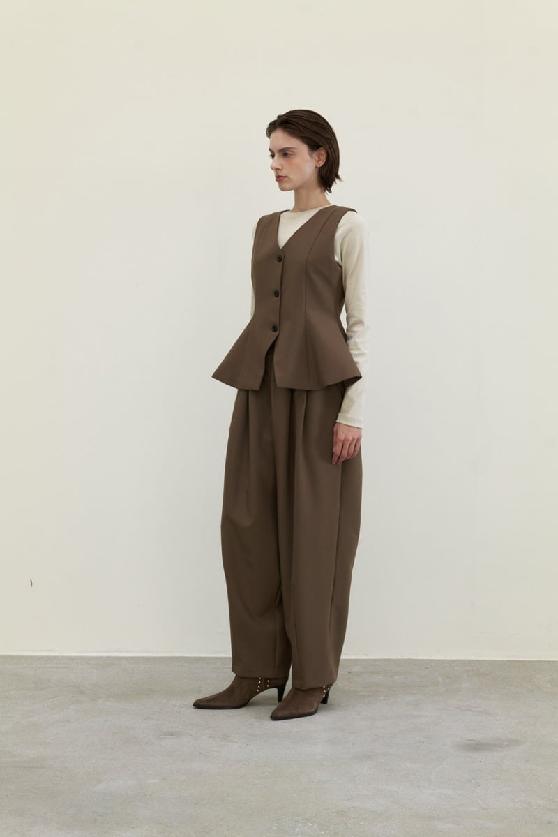 Neroli36 - Korean Women Fashion - #restrostyle - H Porter Band Pants - 10