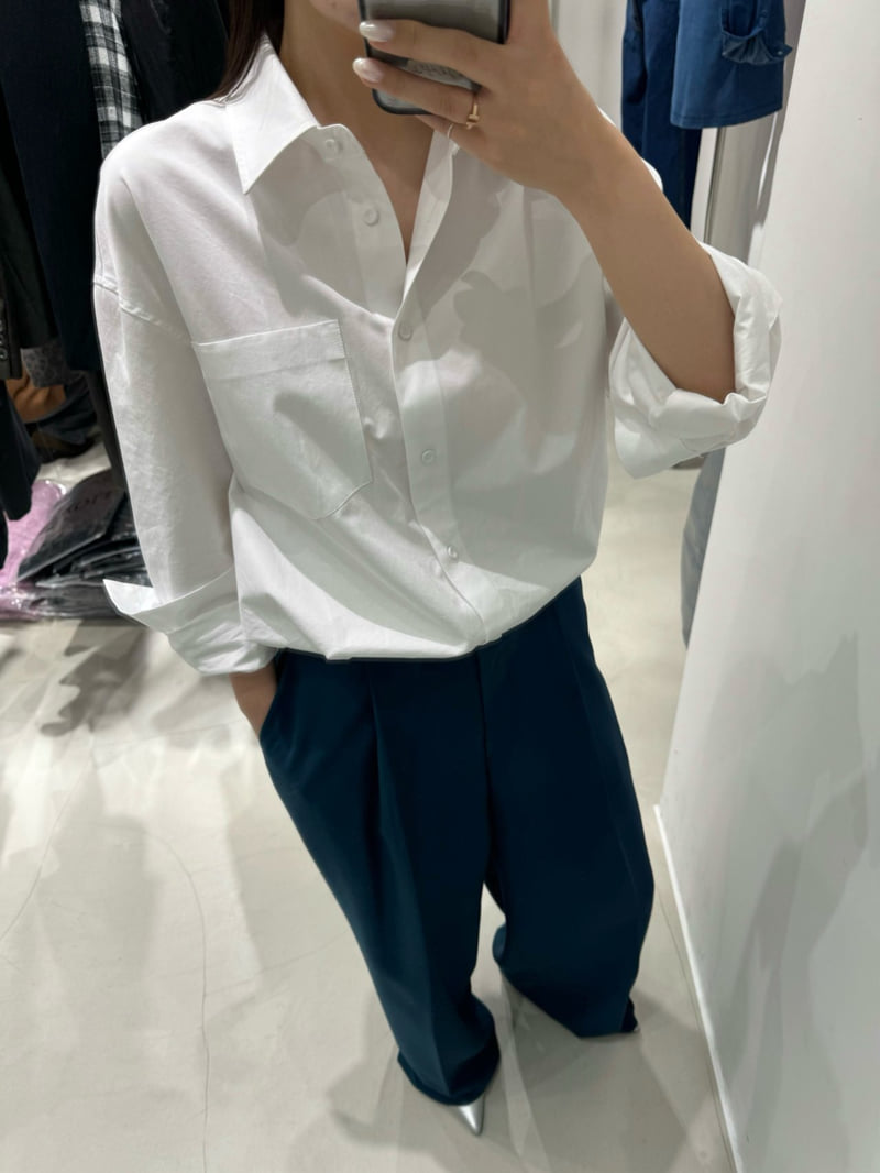 Neroli36 - Korean Women Fashion - #shopsmall - Heavy Cotton Shirt - 9