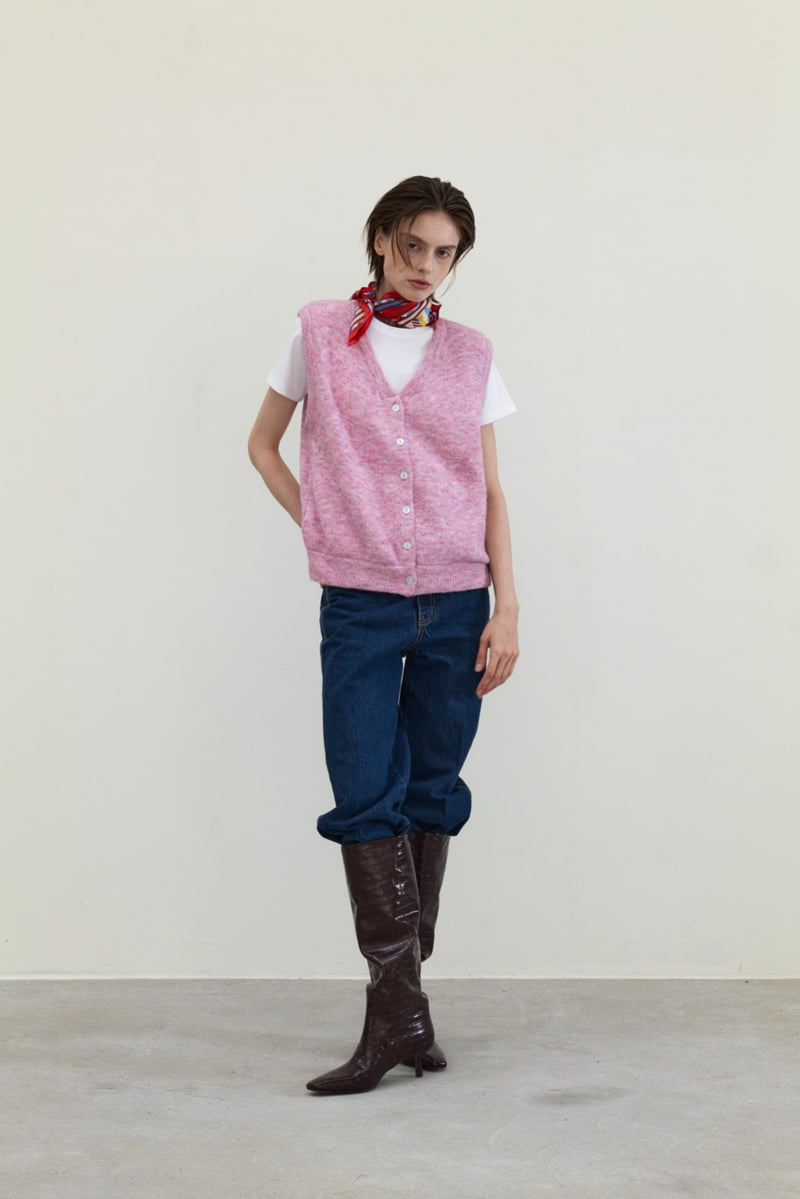 Neroli36 - Korean Women Fashion - #vintageinspired - M Padded Knit Vest - 11