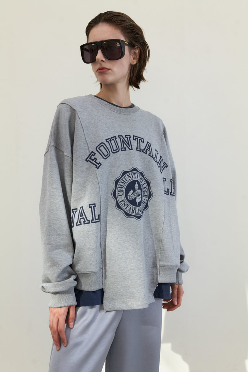 Neroli36 - Korean Women Fashion - #vintageinspired - H Fountain Sweatshirt - 6