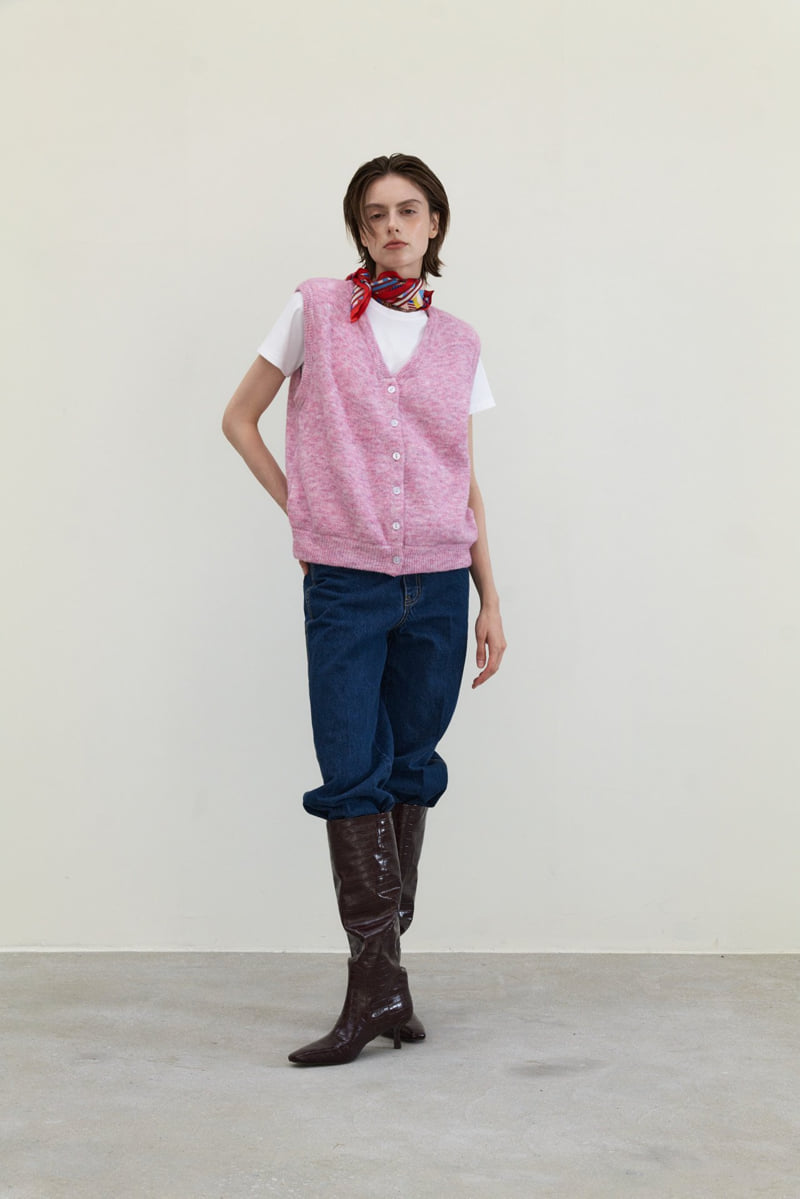 Neroli36 - Korean Women Fashion - #vintagekidsstyle - M Padded Knit Vest - 12