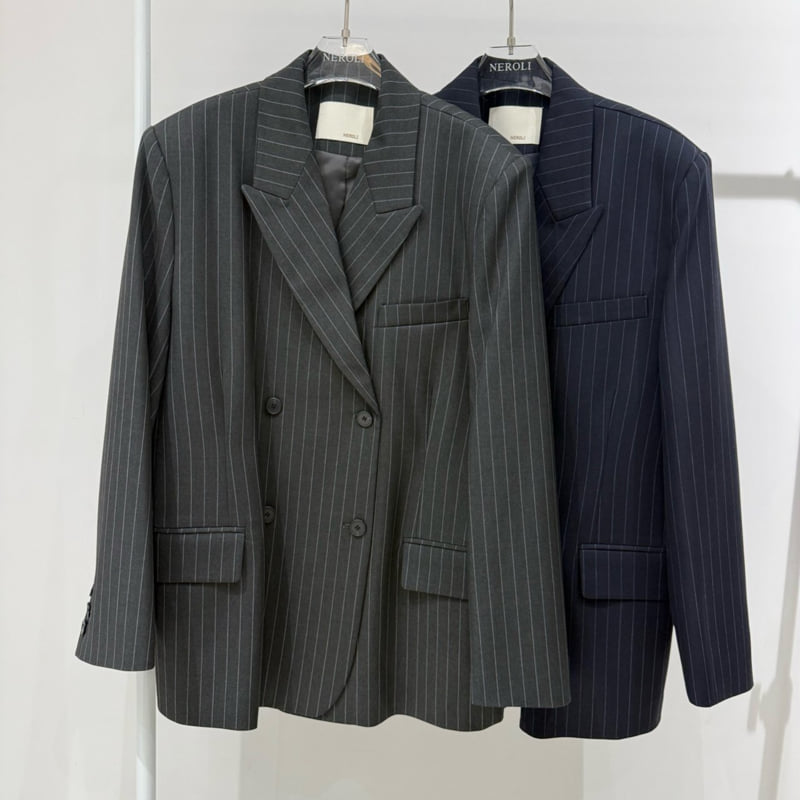 Neroli36 - Korean Women Fashion - #womensfashion - H Double Pin Jacket