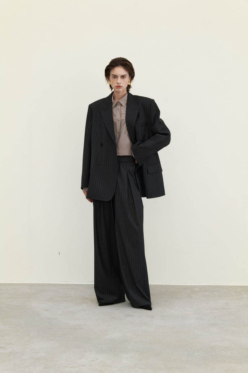 Neroli36 - Korean Women Fashion - #womensfashion - H Double Pin Jacket - 11