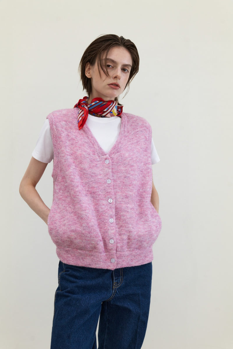 Neroli36 - Korean Women Fashion - #womensfashion - M Padded Knit Vest - 6