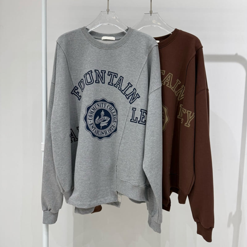 Neroli36 - Korean Women Fashion - #womensfashion - H Fountain Sweatshirt