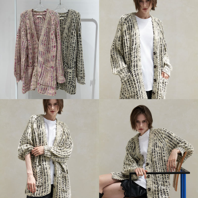Neroli36 - Korean Women Fashion - #momslook - M Pearl Mix Cardigan - 4