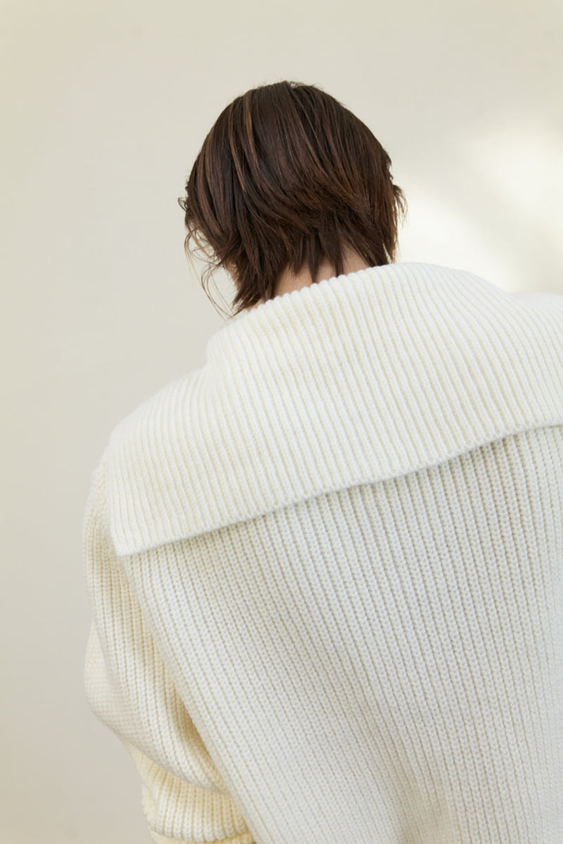 Neroli36 - Korean Women Fashion - #womensfashion - M Gold Trim Sailor Cardigan - 11