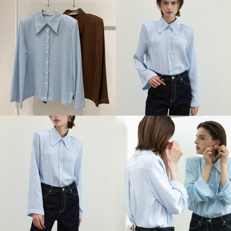 Neroli36 - Korean Women Fashion - #momslook - Pure Pad Shirt - 4