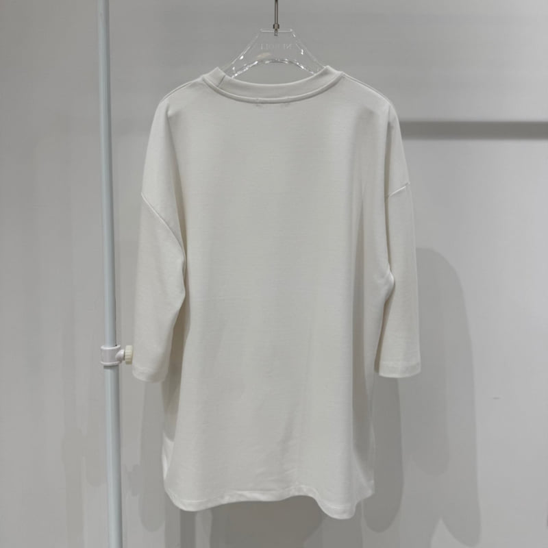 Neroli36 - Korean Women Fashion - #womensfashion - H Silket Slit Tee - 3