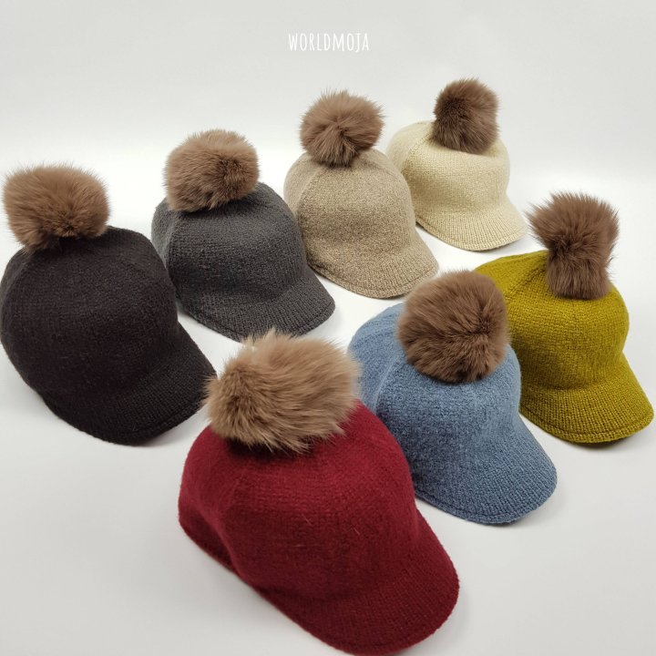 New World - Korean Baby Fashion - #babyboutiqueclothing - Knit Pom-Pom Riding Style Cap (Kids)