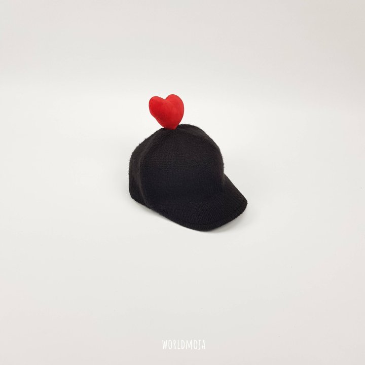 New World - Korean Baby Fashion - #babygirlfashion - Knit Heart Riding Style Cap - 7