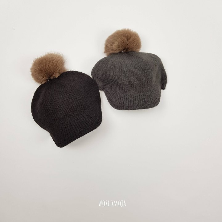 New World - Korean Baby Fashion - #babylifestyle - Knit Pom-Pom Riding Style Cap (Kids) - 6
