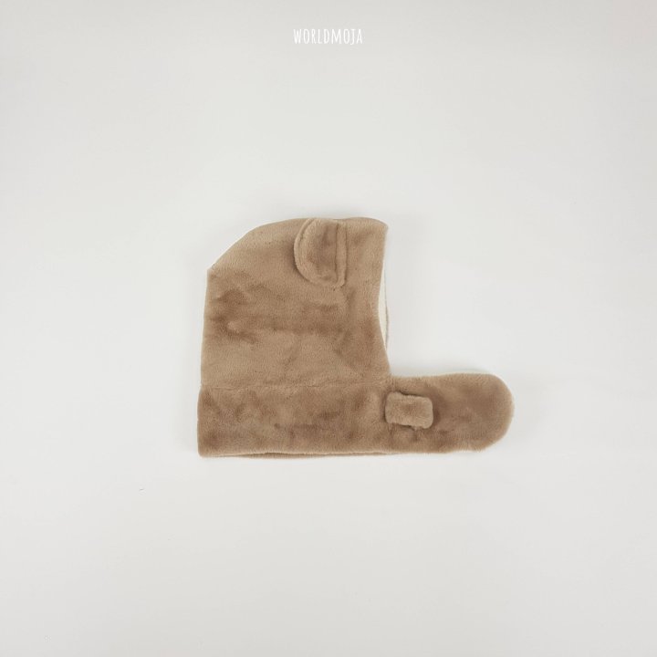 New World - Korean Baby Fashion - #babyootd - Teddy Bear Fur Hood Muffler - 6