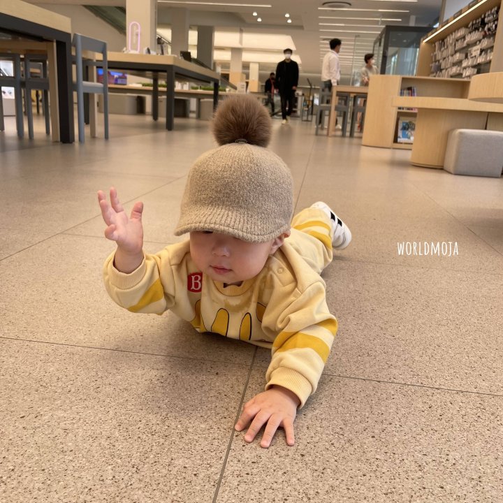 New World - Korean Baby Fashion - #babyootd - Knit Pom-Pom Riding Style Cap (Kids) - 8