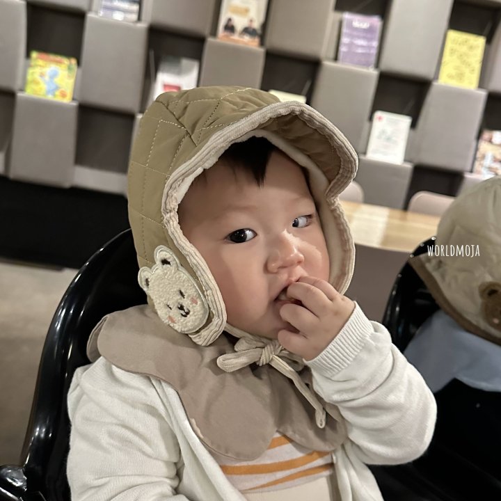 New World - Korean Baby Fashion - #babyoutfit - Teddy Bear Padded Pilot Hat - 10