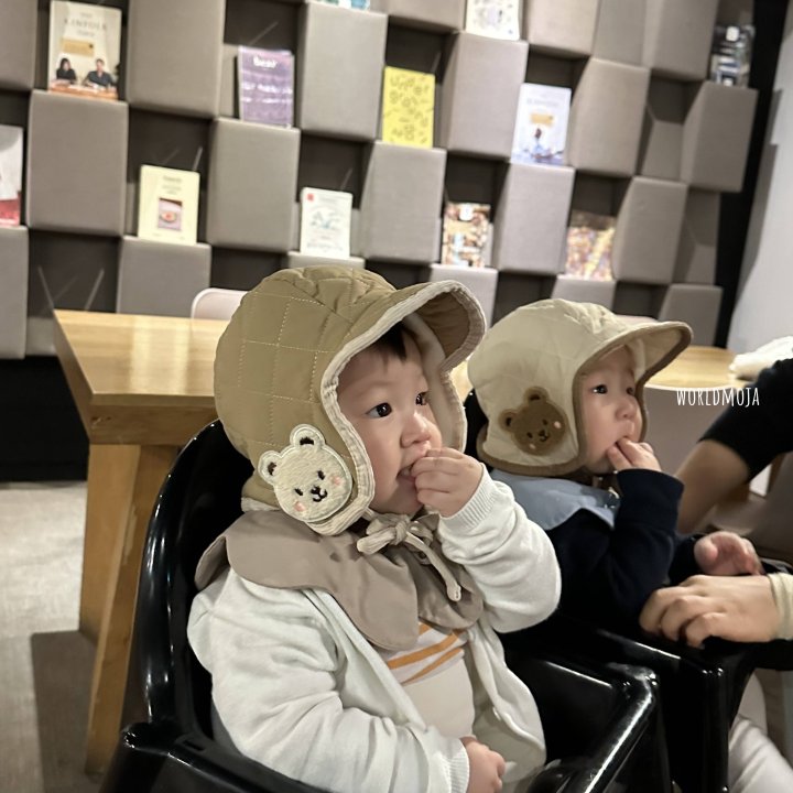 New World - Korean Baby Fashion - #babyoutfit - Teddy Bear Padded Pilot Hat - 11