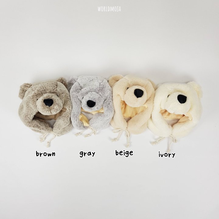 New World - Korean Baby Fashion - #babyoutfit - Bear Bear Winter Hat - 2