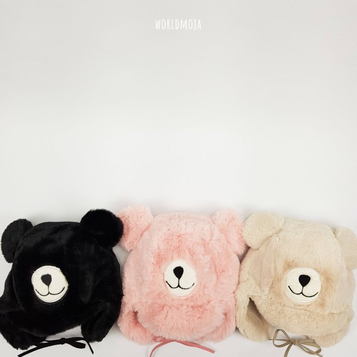 New World - Korean Baby Fashion - #onlinebabyboutique - Teddy Fur Earflap Hat - 2