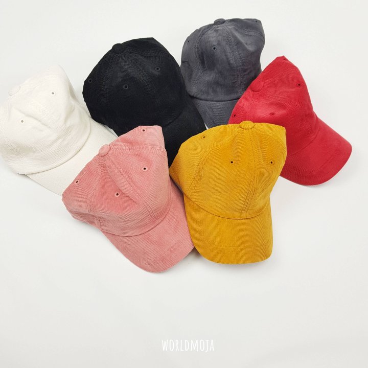 New World - Korean Baby Fashion - #onlinebabyboutique - Plain Small Corduroy Ball Cap