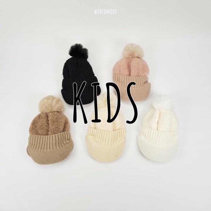 New World - Korean Children Fashion - #Kfashion4kids - Pom-Pom Earflap Cap (Kids)