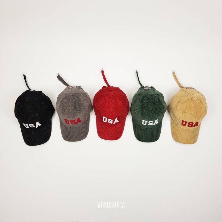New World - Korean Children Fashion - #childofig - USA Corduroy Ball Cap (Kids) - 5