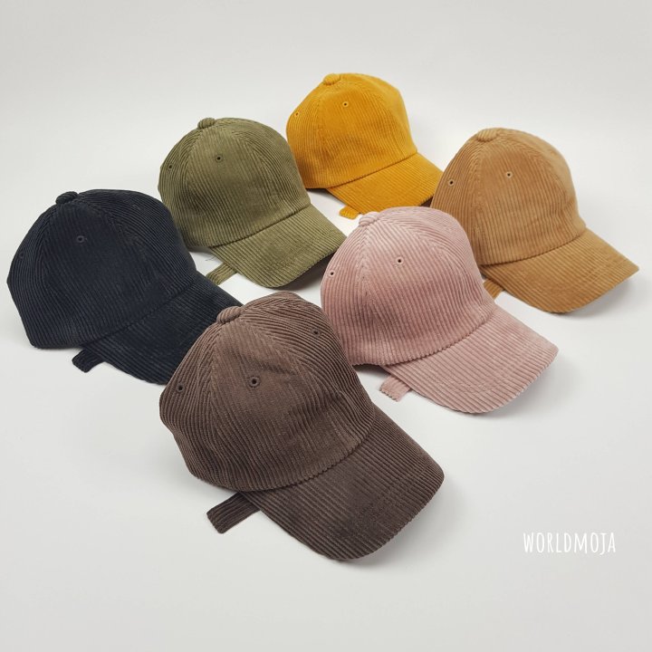 New World - Korean Children Fashion - #prettylittlegirls - Plain Wide Corduroy Ball Cap - 4