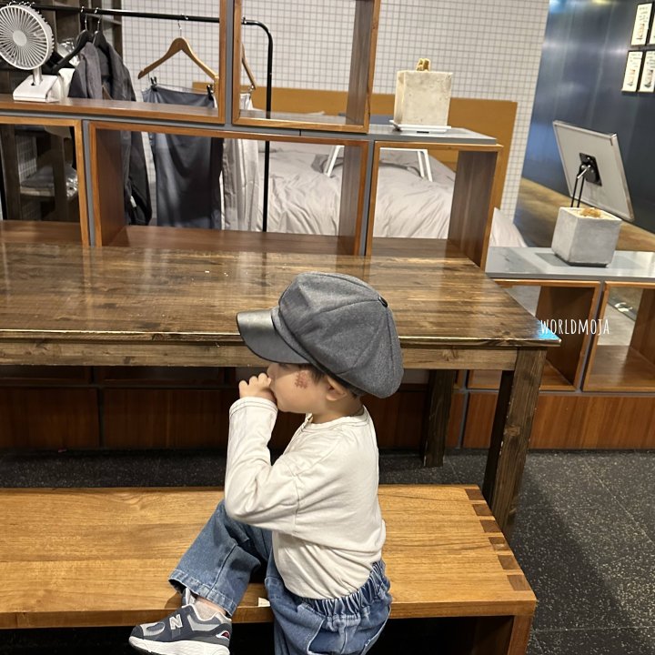 New World - Korean Children Fashion - #designkidswear - Brim Wool Newsboy Cap - 12
