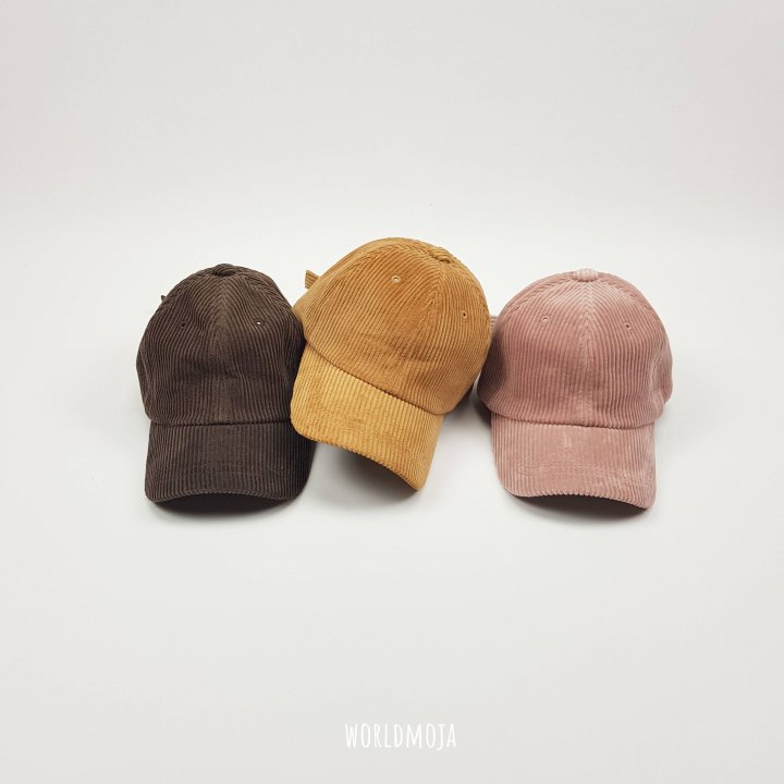 New World - Korean Children Fashion - #discoveringself - Plain Wide Corduroy Ball Cap - 8