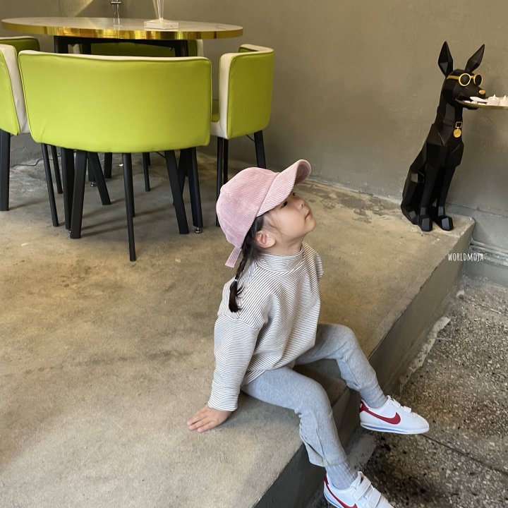 New World - Korean Children Fashion - #kidsshorts - Plain Wide Corduroy Ball Cap - 10