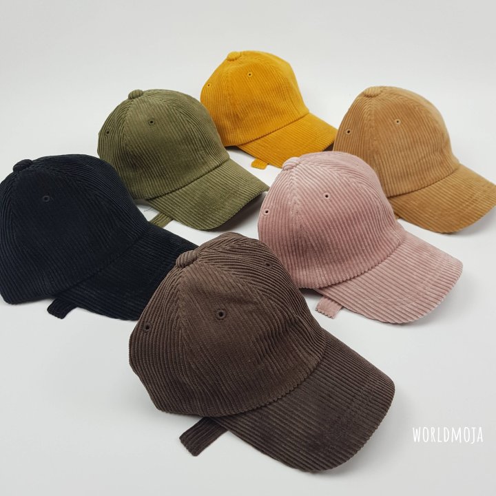 New World - Korean Children Fashion - #magicofchildhood - Plain Wide Corduroy Ball Cap