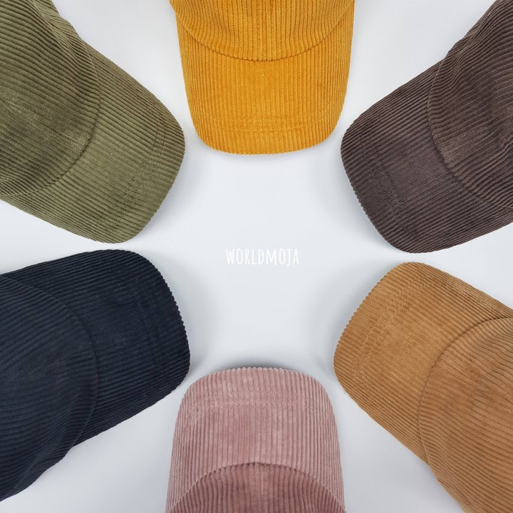New World - Korean Children Fashion - #minifashionista - Plain Wide Corduroy Ball Cap - 2