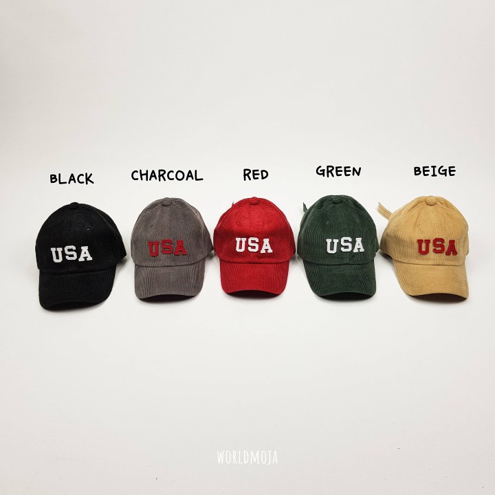New World - Korean Children Fashion - #toddlerclothing - USA Corduroy Ball Cap (Kids) - 4