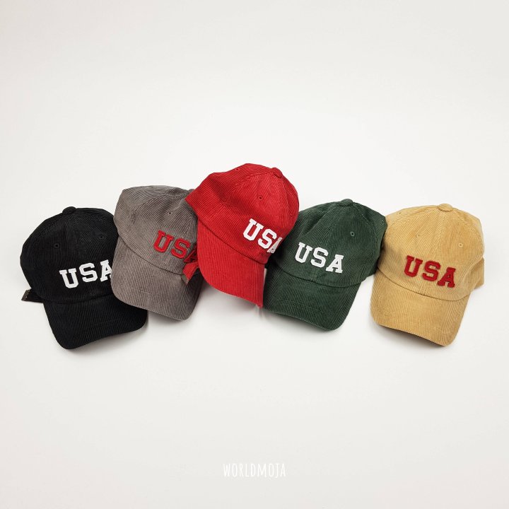 New World - Korean Children Fashion - #todddlerfashion - USA Corduroy Ball Cap (Kids) - 2