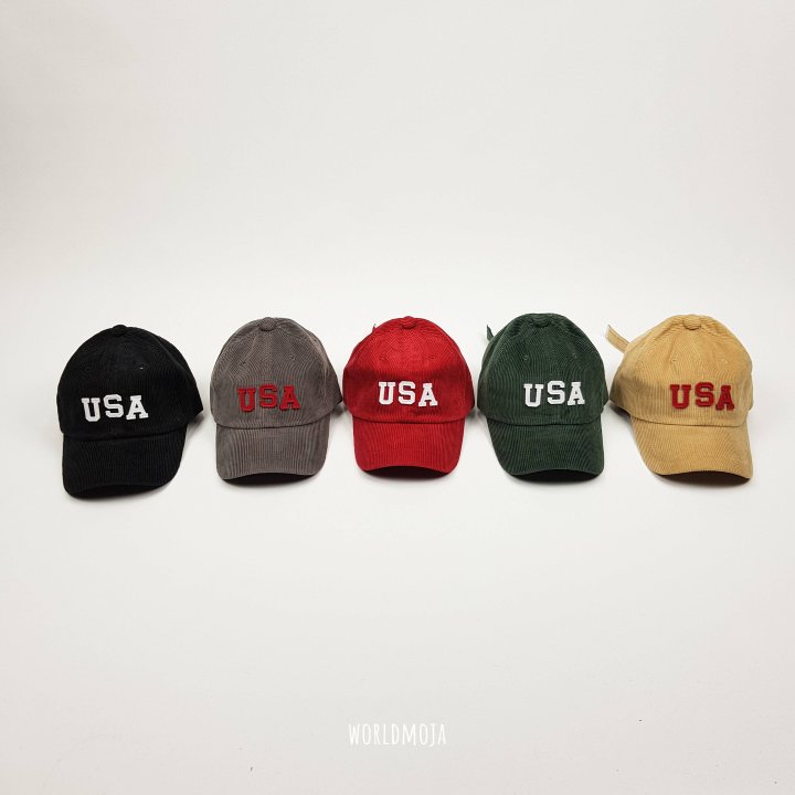 New World - Korean Children Fashion - #toddlerclothing - USA Corduroy Ball Cap (Kids) - 3