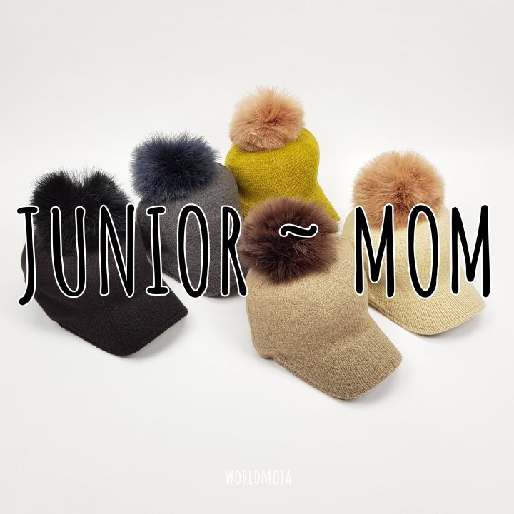 New World - Korean Women Fashion - #momslook - Knit Pom-Pom Riding Style Cap (Adult)