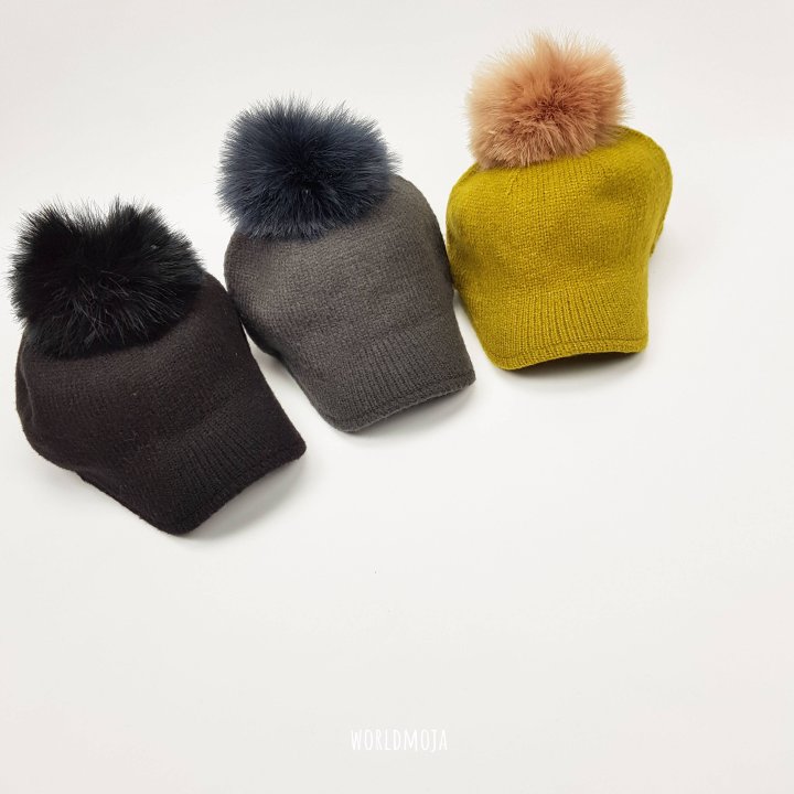 New World - Korean Women Fashion - #restrostyle - Knit Pom-Pom Riding Style Cap (Adult) - 6