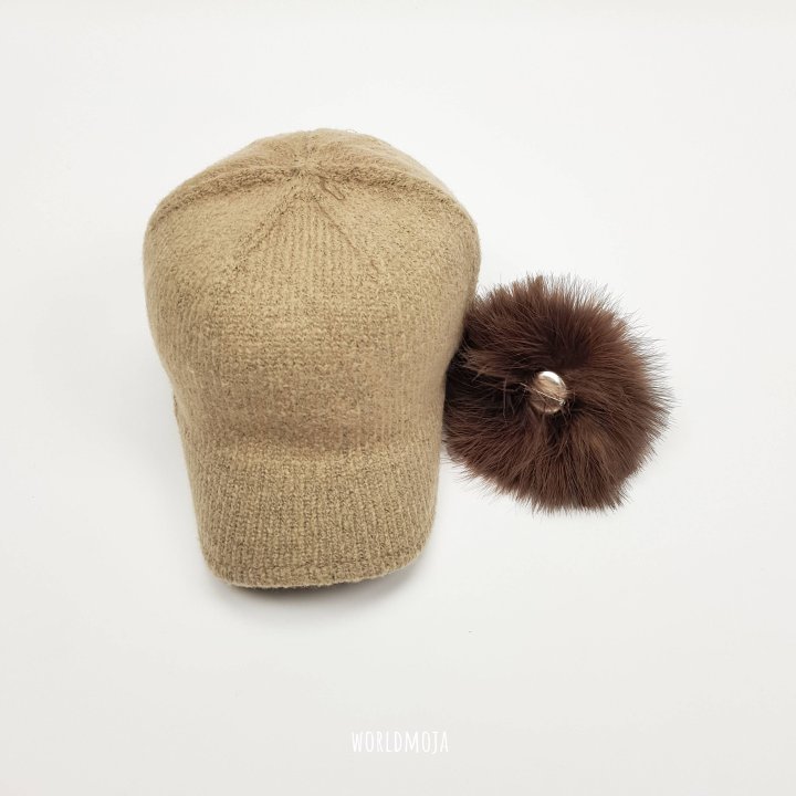 New World - Korean Women Fashion - #thatsdarling - Knit Pom-Pom Riding Style Cap (Adult) - 9