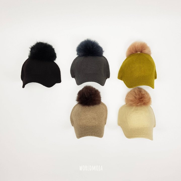 New World - Korean Women Fashion - #vintageinspired - Knit Pom-Pom Riding Style Cap (Adult) - 3