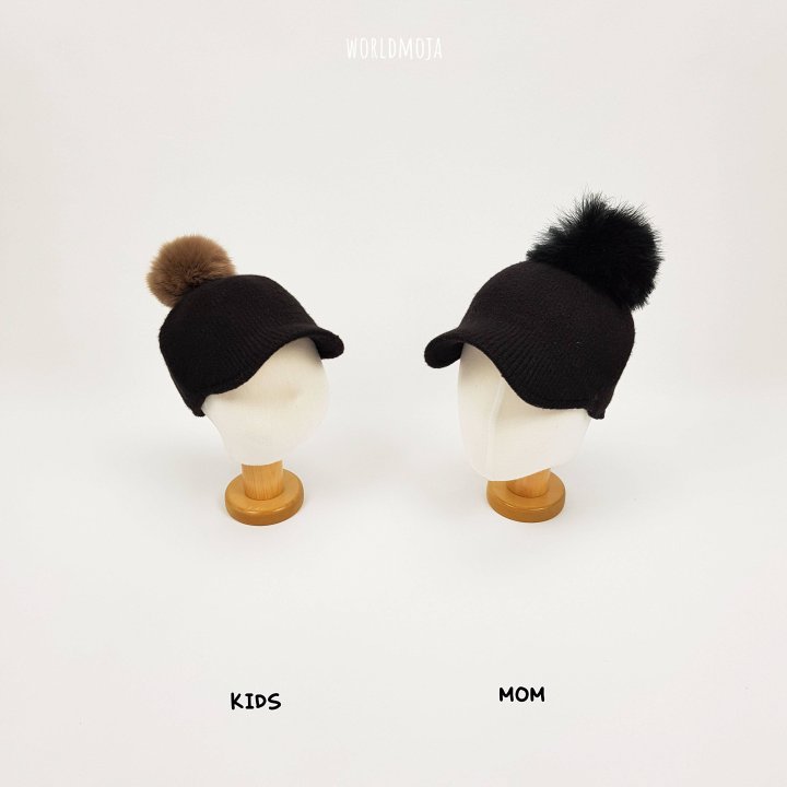 New World - Korean Women Fashion - #womensfashion - Knit Pom-Pom Riding Style Cap (Adult) - 12