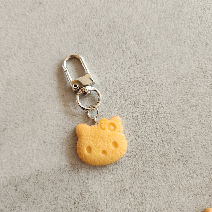 Newerly - Korean Women Fashion - #momslook - Mini Cookie Cat Keyring - 2