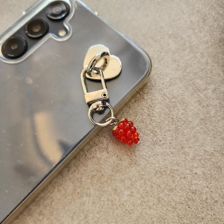 Newerly - Korean Women Fashion - #pursuepretty - Raspberry Mini Keyring - 2