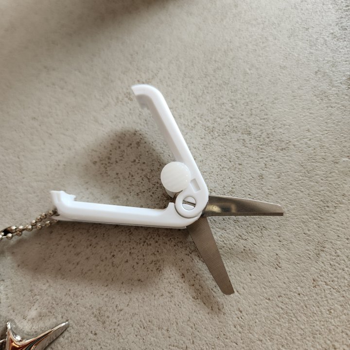 Newerly - Korean Women Fashion - #womensfashion - Billiard Ball Scissors Keyring - 2