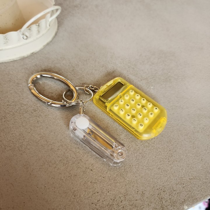 Newerly - Korean Women Fashion - #womensfashion - Calculator Scissors Keyring - 3