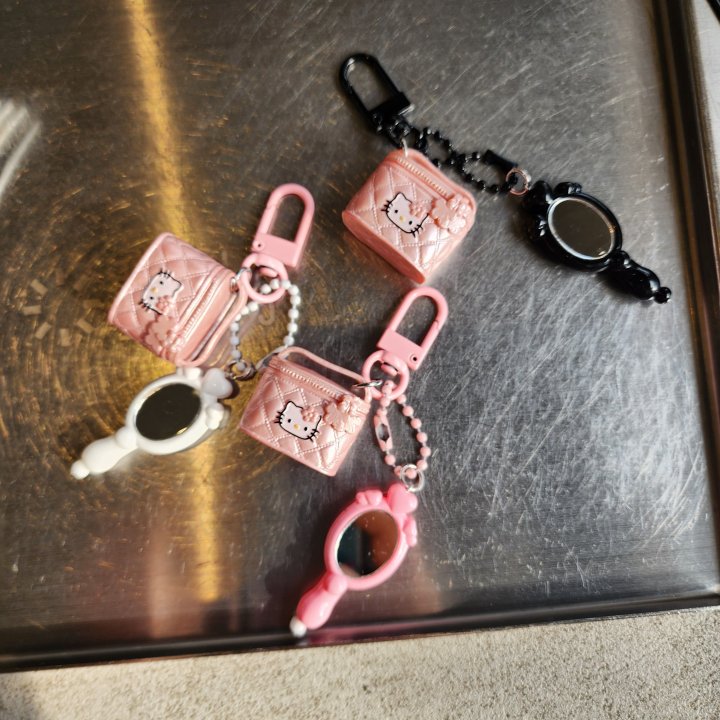 Newerly - Korean Women Fashion - #womensfashion - Cat Mirror Mini Keyring - 2