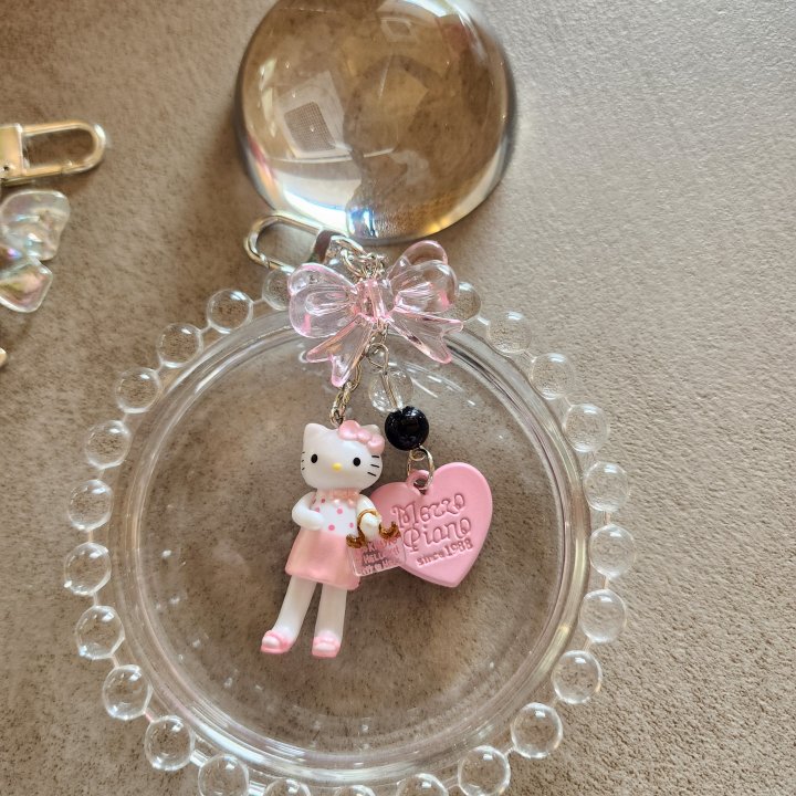 Newerly - Korean Women Fashion - #womensfashion - Standing Cat Bead Keyring - 3