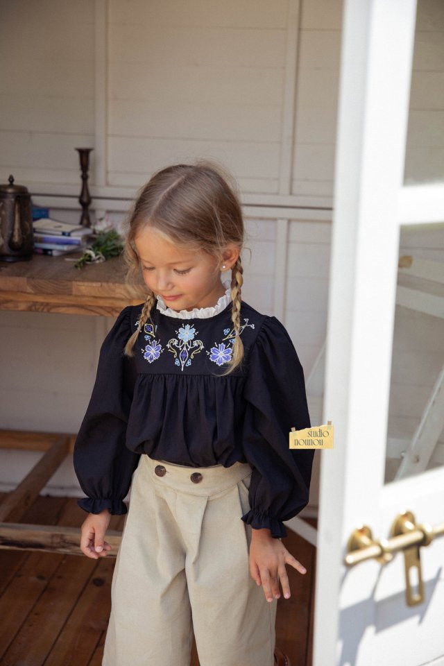 Nounou - Korean Children Fashion - #littlefashionista - Moss Blouse