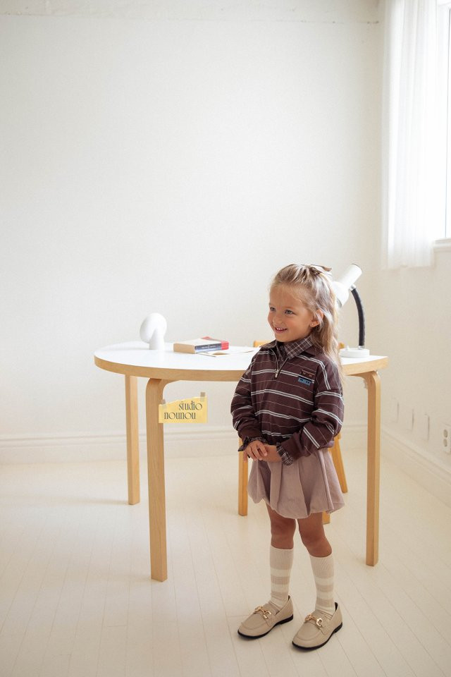 Nounou - Korean Children Fashion - #littlefashionista - House Stripe Tee - 2